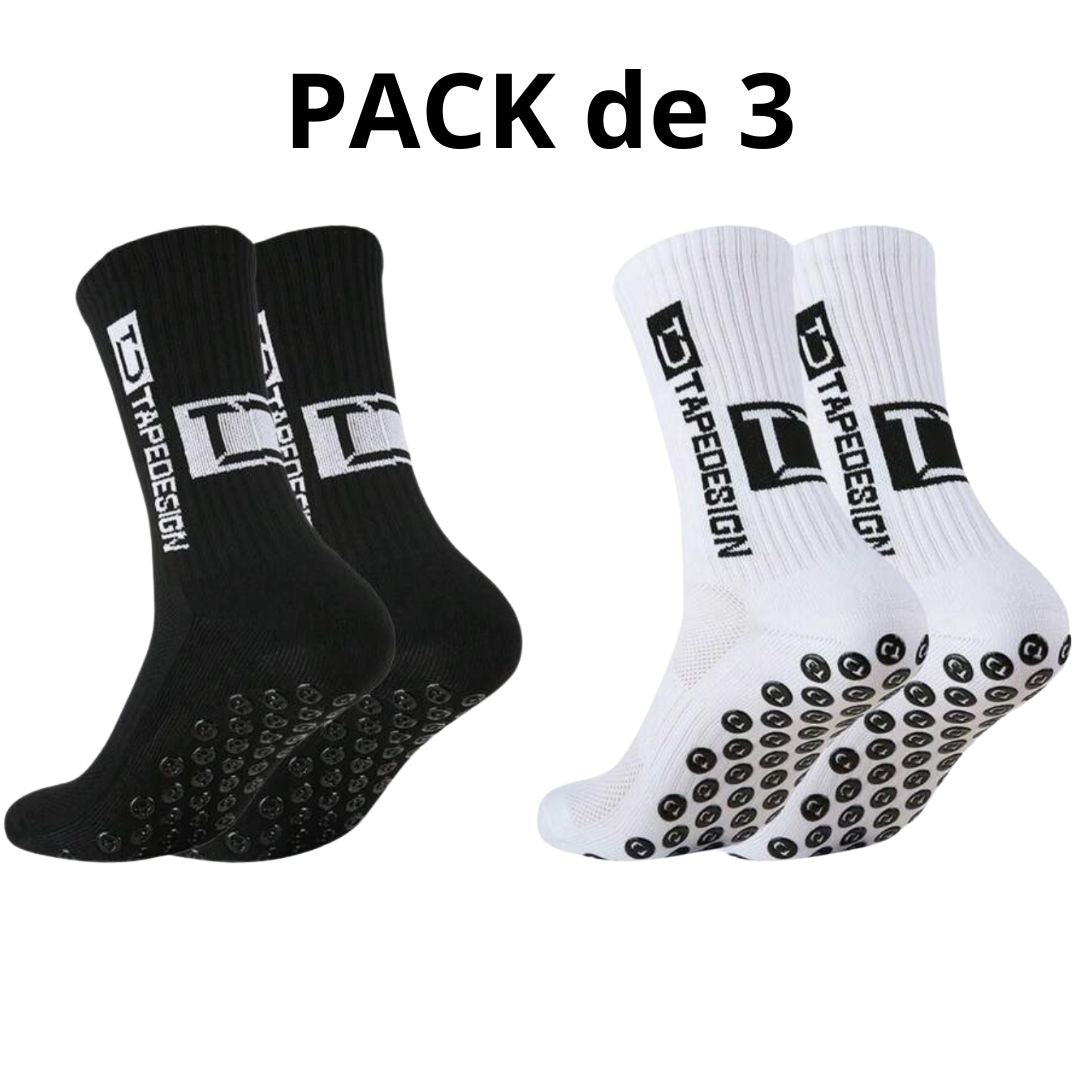 PACK 3 paires de chaussettes de sport antidérapantes